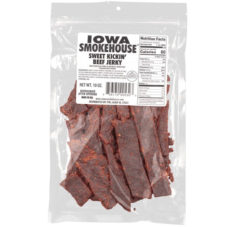 Iowa Smokehouse Beef Jerky Sweet Kickin', 10-Oz