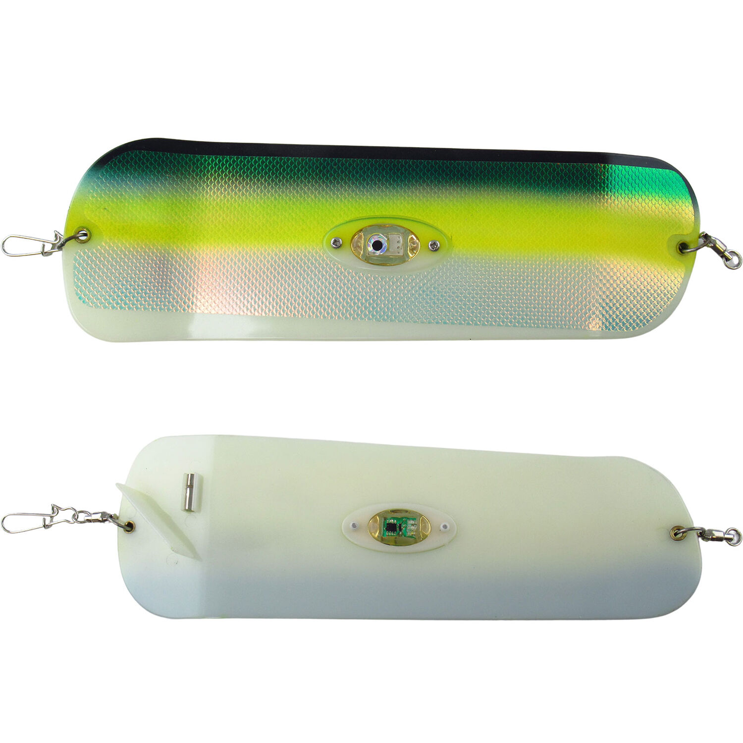 Pro-Troll ProFlash Lighted Flashers Herring Flash Back Glo Blade, 11-In
