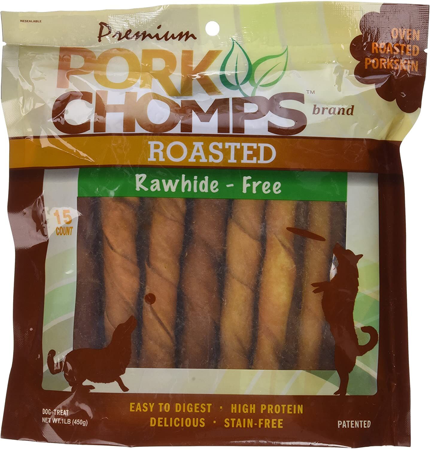 Pork Chomps Roasted Twists, 15-Ct