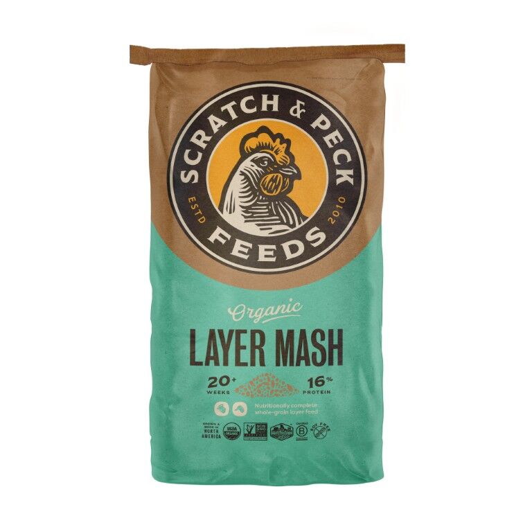 Scratch & Peck Feeds Organic Layer Mash 16%, 40-Lb