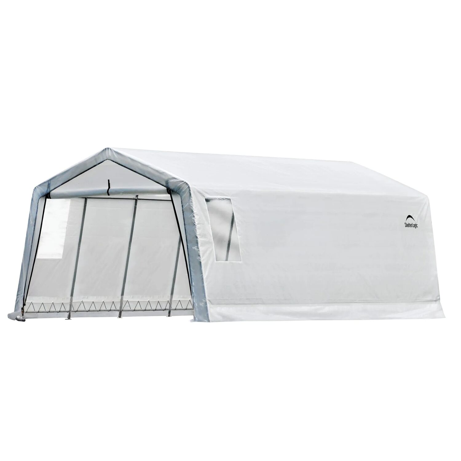 ShelterLogic White Northern Peak Garage Shelter, 11-Ft x 20-Ft x 8-Ft