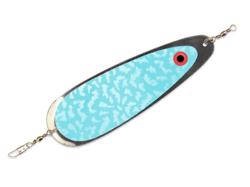Mack's Lure Single Blade Nickel/Silver Tiger UV Dodger, 6-In