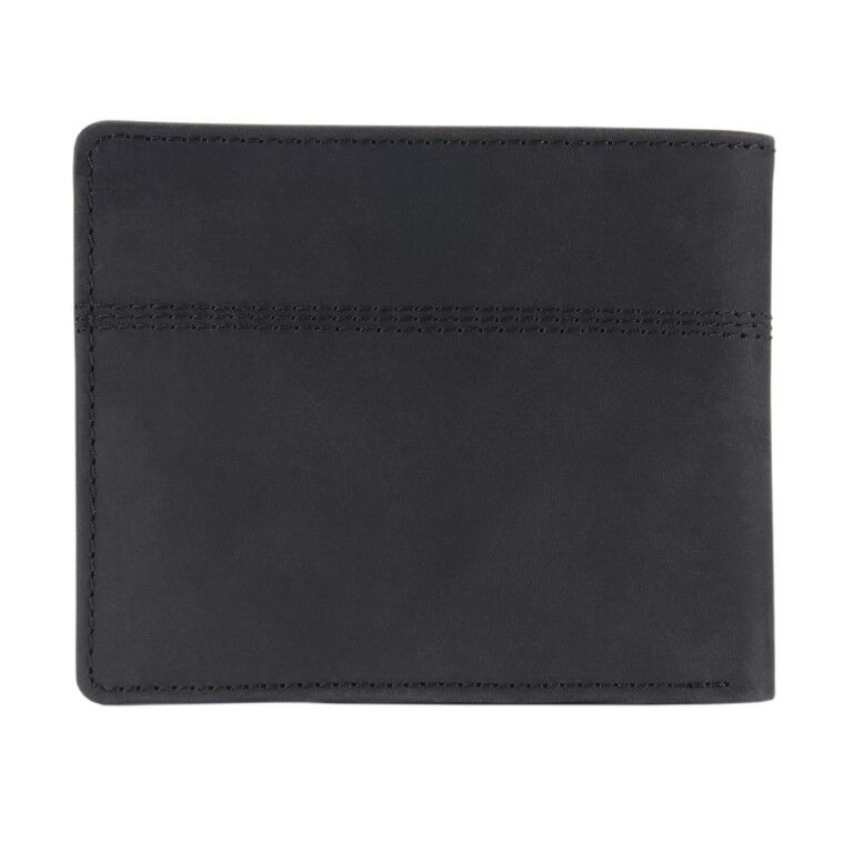 Carhartt Men's Saddle Leather Bifold Wallet in Black