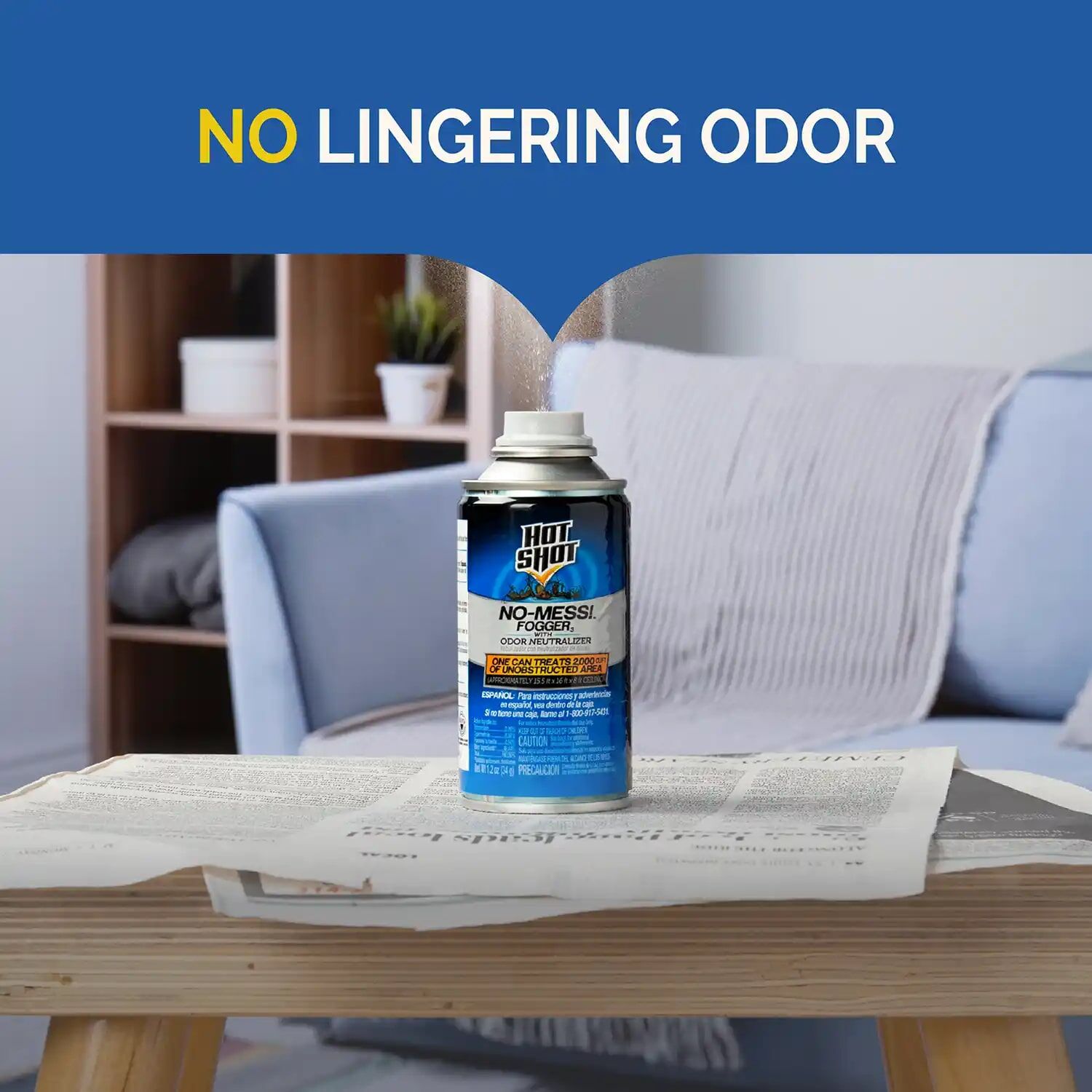 Hot Shot No-Mess! Insect Fogger With Odor Neutralizer, 3-Pk