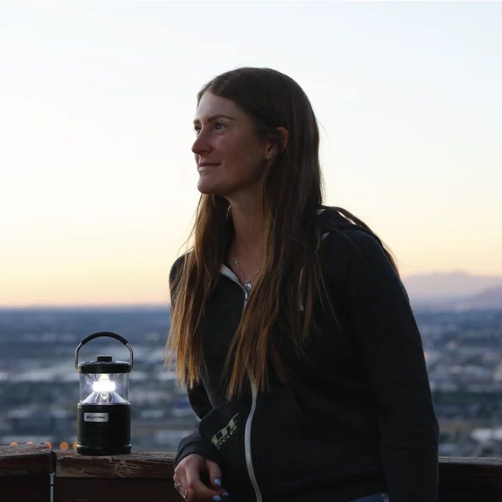 LuxPro Rechargeable 572 Lumen Lantern With Bluetooth Speaker