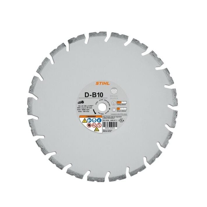 STIHL D-B 10 Diamond Wheel for Concrete, 12-In