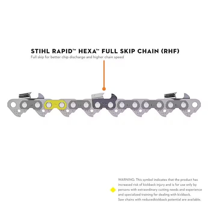 STIHL Rapid Hexa 36 RHF Saw Chain 3/8-In Pitch, 0.063-In Gauge, 105 Drive Links
