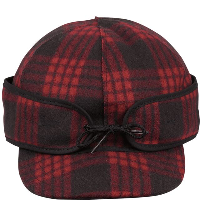 Stormy Kromer Women's The Millie Kromer Cap in Red Tartan