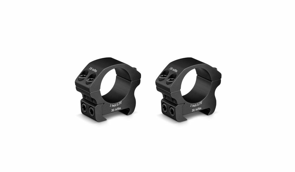 Vortex Pro Series Medium 2-Piece Scope Rings, 1-In