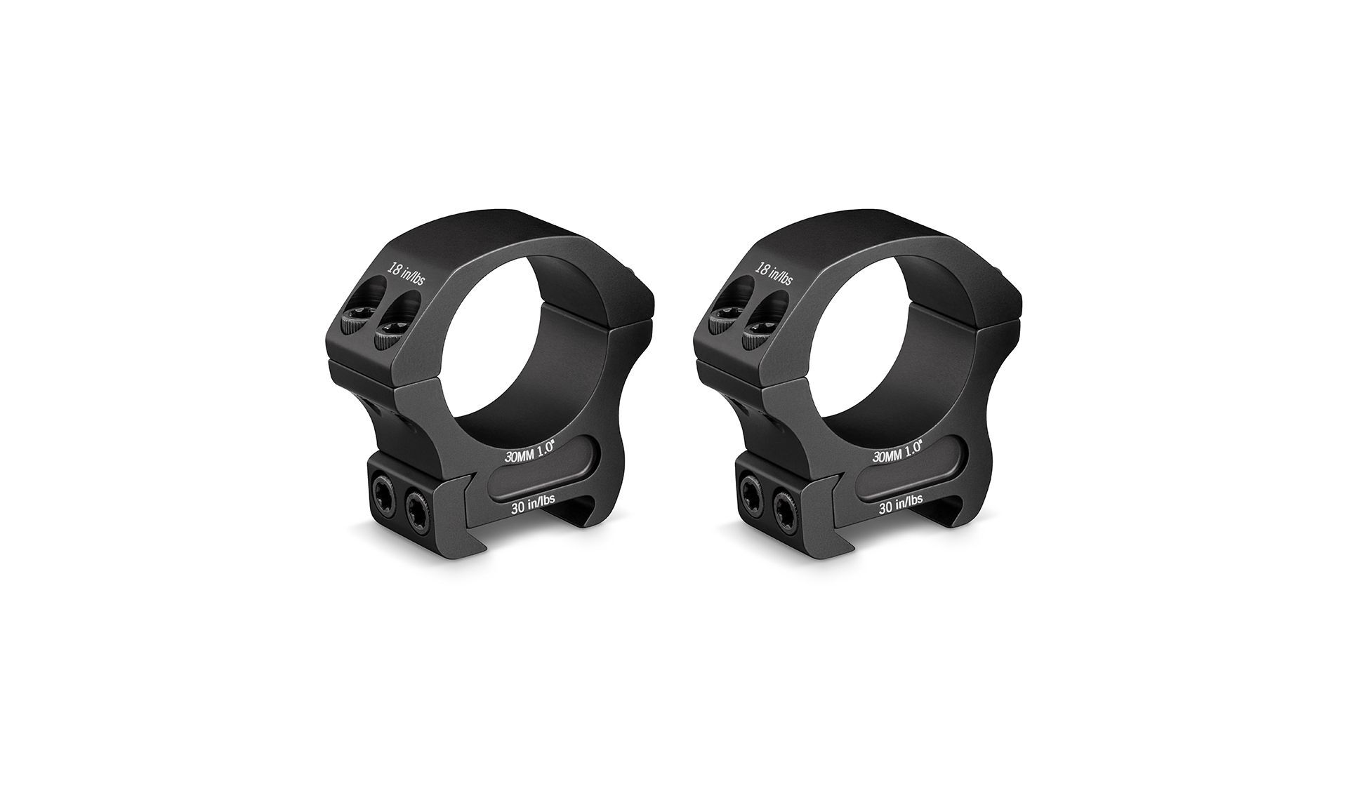 Vortex Pro Series High 2-Piece Scope Rings, 30-mm