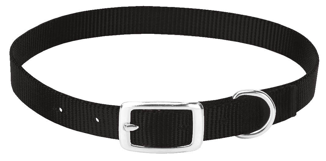 Weaver Leather Black Medium Goat Collar, 3/4-In