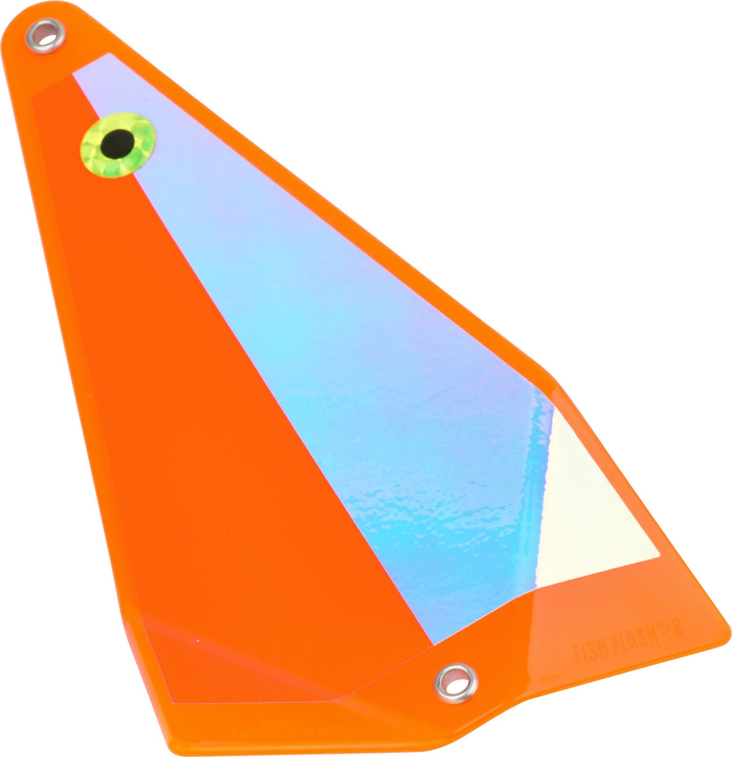 Yakima Bait Big Al’s Fish Flash Orange & Pearl Mirror Silver Back, 8-In