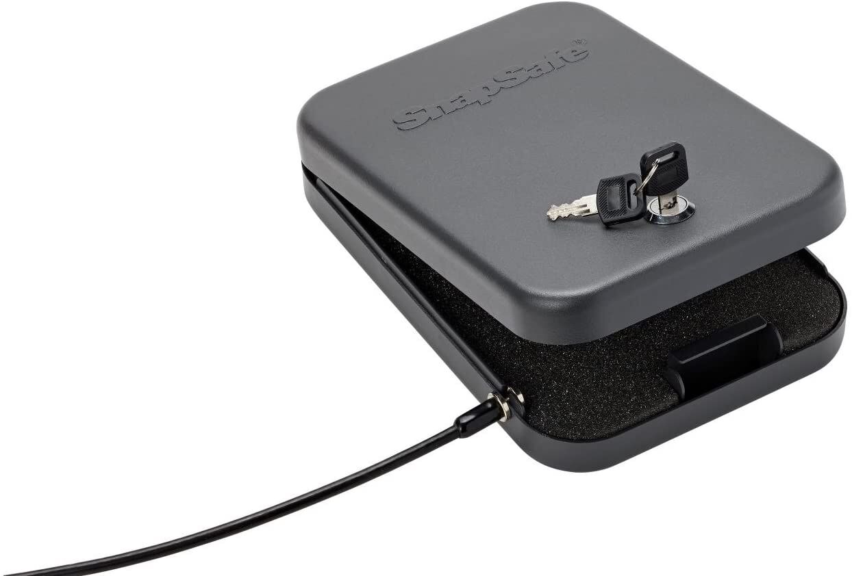 SnapSafe Large Lock Box With Key Lock
