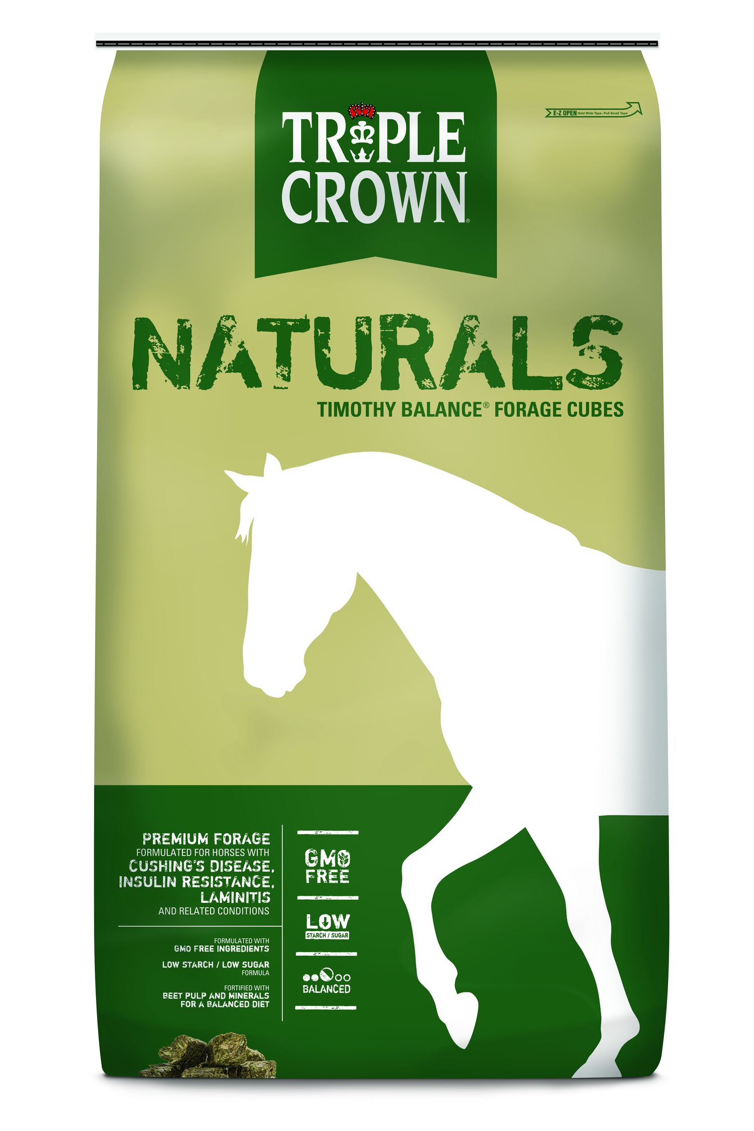 Triple Crown Naturals Timothy Balance Forage Cubes, 50-Lb