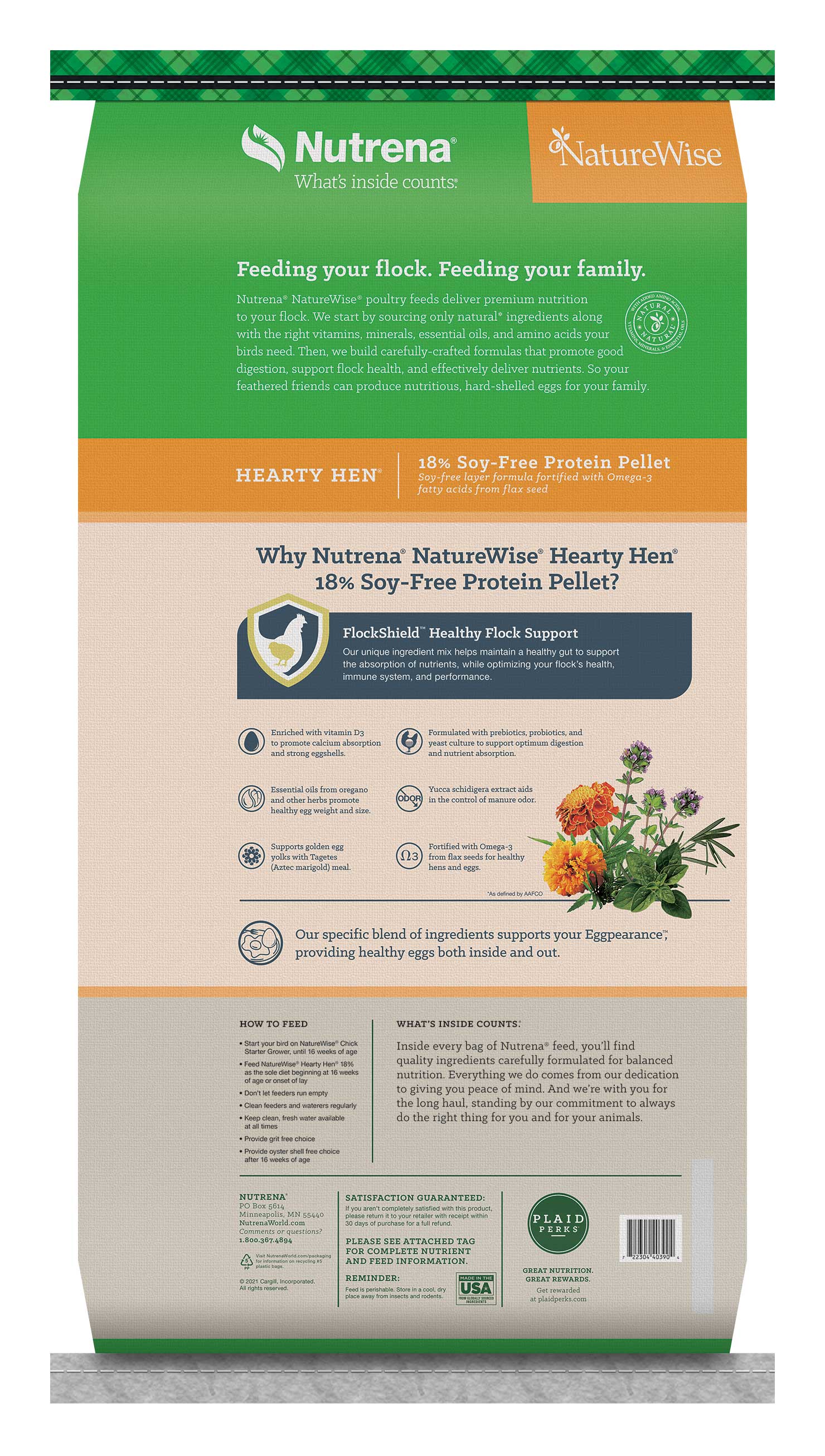 NatureWise Hearty Hen Soy-Free Layer Pellet, 40-Lb